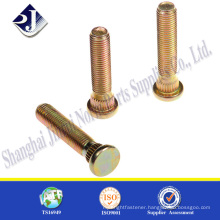 alibaba China supplier Yellow Zinc Plated Carbon Steel Wheel Bolt